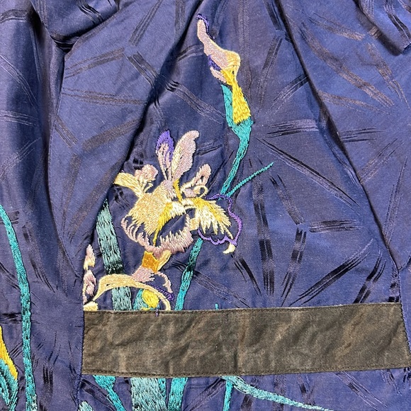 Floreat by Anthropologie Navy Blue Blouse with Floral Embroidery
Size: 2 - Picture 3 of 8